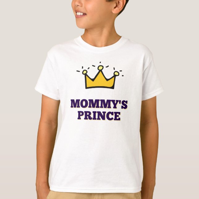 T-shirt Le prince de maman (Devant)