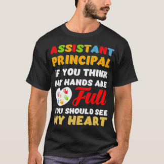 T-shirt Le principal adjoint devrait voir mes coeurs Class