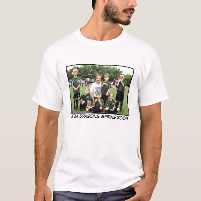 T-shirt Le printemps 2004 de dragons verts (Devant)