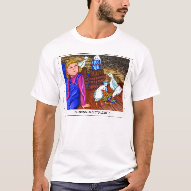T-shirt Le problème avec des mouettes (Devant)