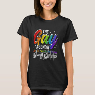 T-shirt LE PROGRAMME GAY MON BE GAY TUE TACOS WBE GAY Pri