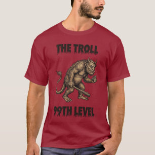 T-shirt Le provocateur suprême : Troll Internet de niveau