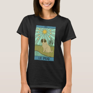 T-shirt Le Pug Chien Carte Tarot Propriétaires Occultes Go