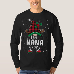 T-shirt Le Pyjama Bu de Noël de la famille Nana Gnome