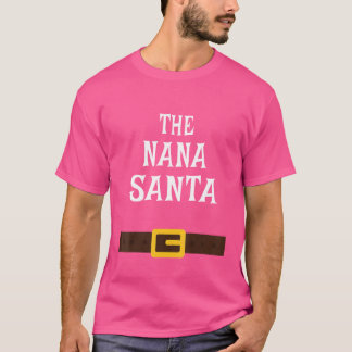 T-shirt Le pyjama de Noël de la famille Nana Santa Claus