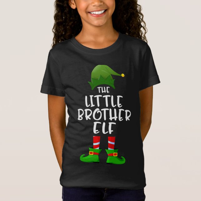 T-Shirt Le pyjama de Noël du petit frère Elf (Devant)