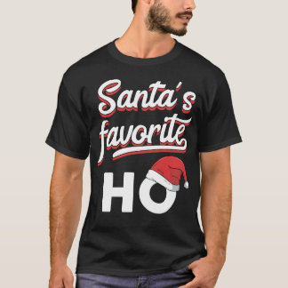 T-shirt Le pyjama de Noël préféré de Ho Funny à Père Noël