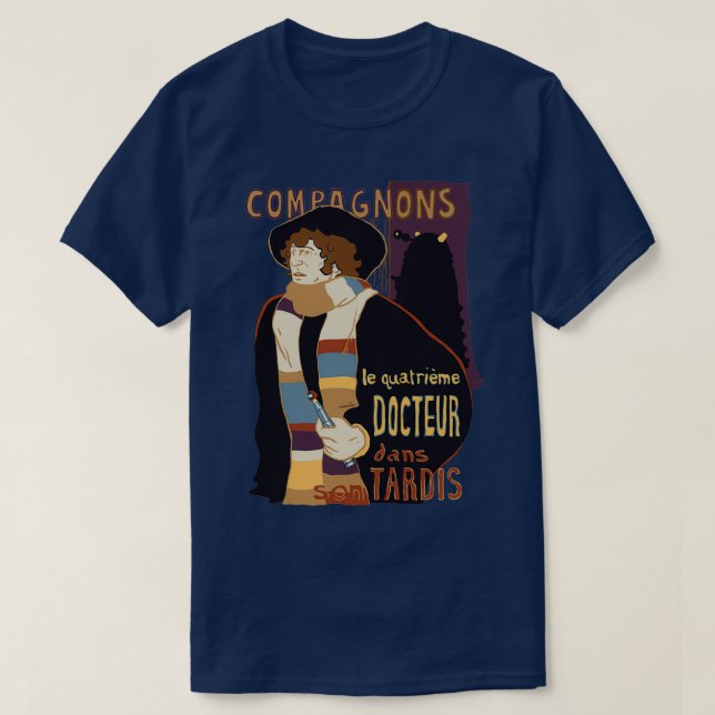T-shirt Le Quatrième Docteur (Design devant)