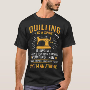 T-shirt Le quilting est un sport Citation de quilt Couturi