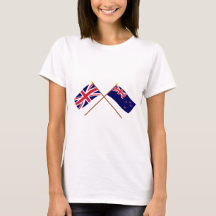 T-shirt Le R-U et les drapeaux croisés par Nouvelle