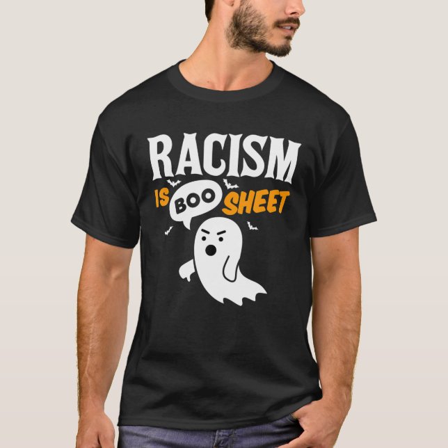 T-shirt Le racisme est une feuille de route désapprouvant  (Devant)
