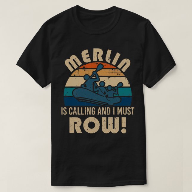 T-shirt Le radeau de la rivière Merlin (Design devant)
