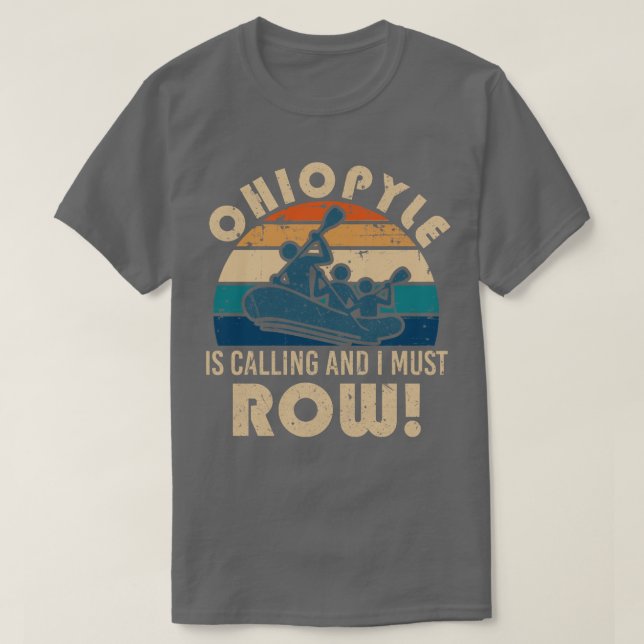 T-shirt Le rafting de la rivière Ohiopyle (Design devant)