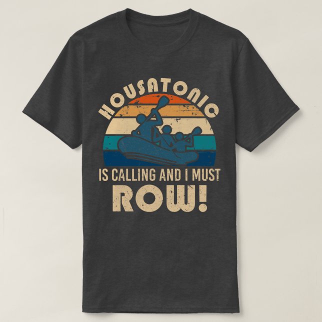 T-shirt Le rafting de rivière housatonique (Design devant)