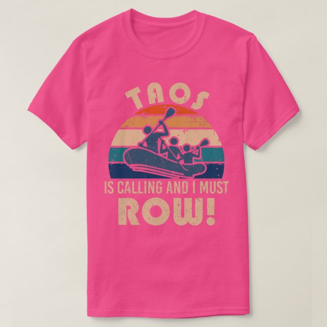 T-shirt Le rafting sur la rivière Taos (Design devant)