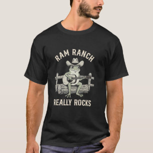 T-shirt Le Ranch de Béliers Rêve vraiment Rock Chapeau de