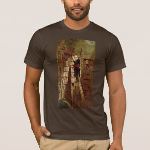 T-shirt Le rat de bibliothèque, par Spitzweg, Karl