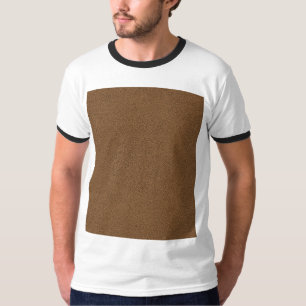 T-shirt Le regard confortablement de la texture Brown de