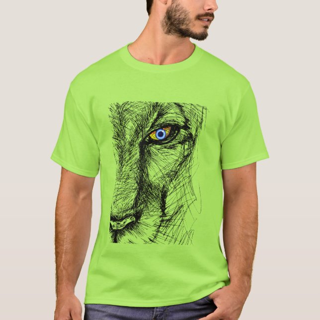 T-shirt Le regard du tigre (Devant)