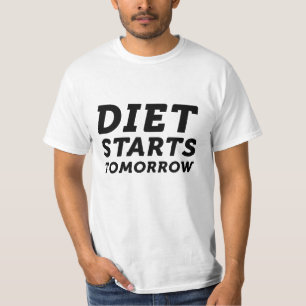T-shirt Le régime commence demain