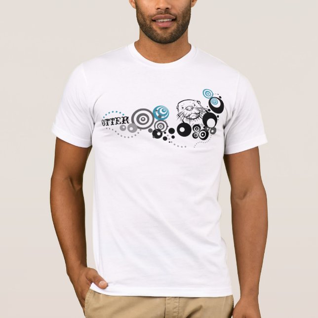 T-shirt Le règne animal : Loutre (Devant)