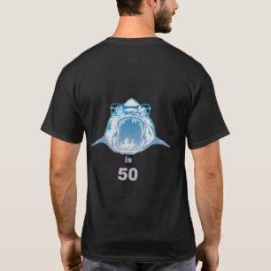 T-shirt Le requin célèbre a 50 ans (T-shirt noir)