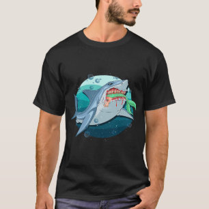 T-shirt Le requin Manger Sirène Drôle Mythique Créature Lo