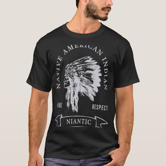 T-shirt Le respect de la fierté indienne de la tribu niant (Devant)