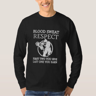 T-shirt Le respect de la transpiration sanguine Les deux p