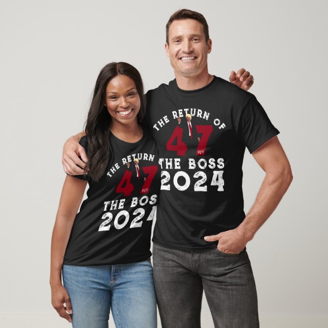 T-SHIRT LE RETOUR DE LA BOSS TRUMP 2024 (Unisexe)