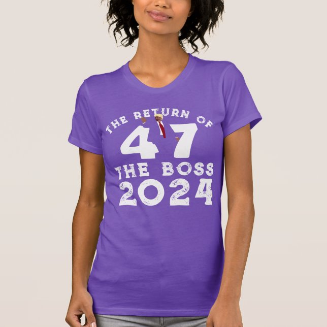 T-SHIRT LE RETOUR DE LA BOSS TRUMP 2024 (Devant)