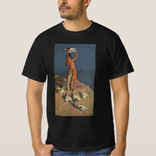 T-shirt Le retour du bison by Frederic Remington