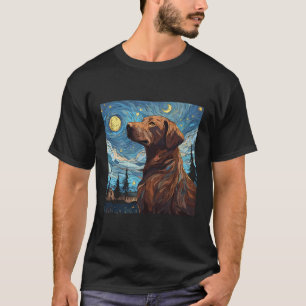 T-shirt Le Retriever De La Baie De Chesapeake Élève La Nui