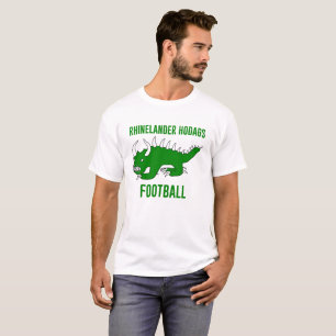 T-shirt Le rétro football de Hodag - de Rhinelander Hodag