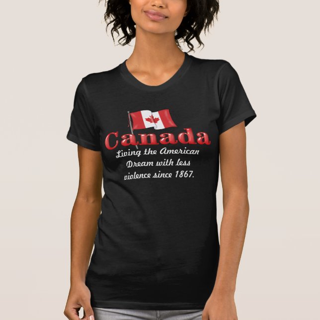 T-shirt Le rêve canadien (Devant)
