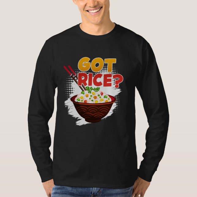 T-shirt Le Riz Chinois A Du Riz Asiatique Amateurs De Snac (Devant)