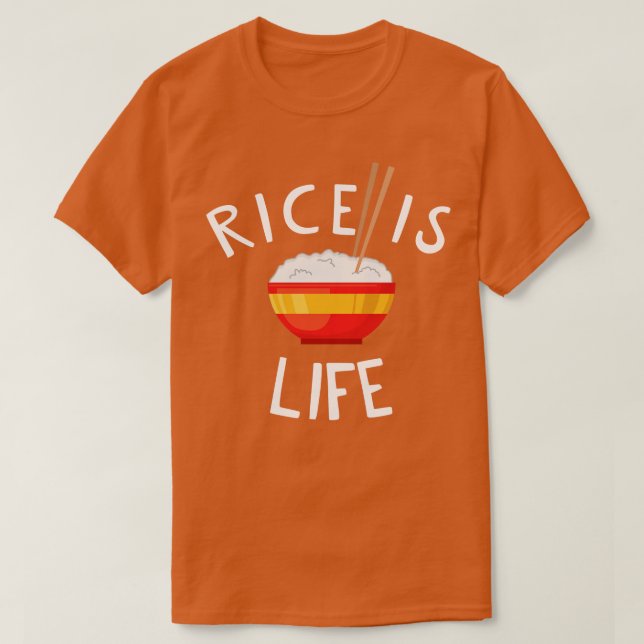 T-shirt Le riz est la vie (Design devant)
