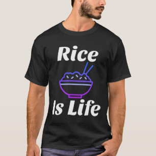 T-shirt Le riz est la vie amusante des Philippins