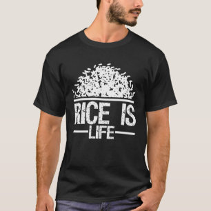 T-shirt Le riz est la vie Cuisine asiatique cuisine Philip