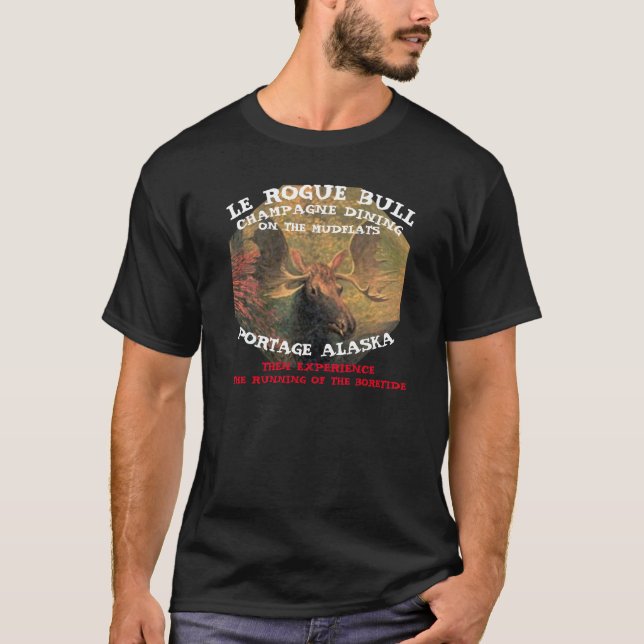 T-shirt Le Rogue Bull Champagne Diner sur les Mudflats (Devant)