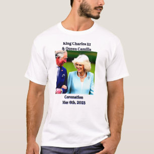T-shirt Le roi Charles III et la reine du couronnement de