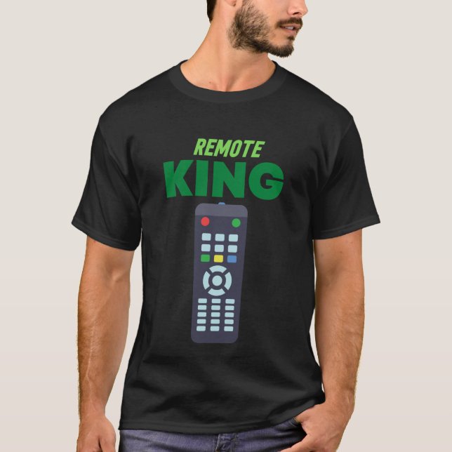 T-shirt Le roi de la télécommande (Devant)