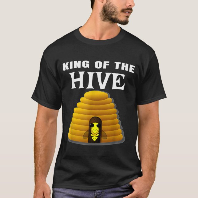 T-shirt Le Roi De L'Apiaire De La Ruche    MensBeekeeper (Devant)