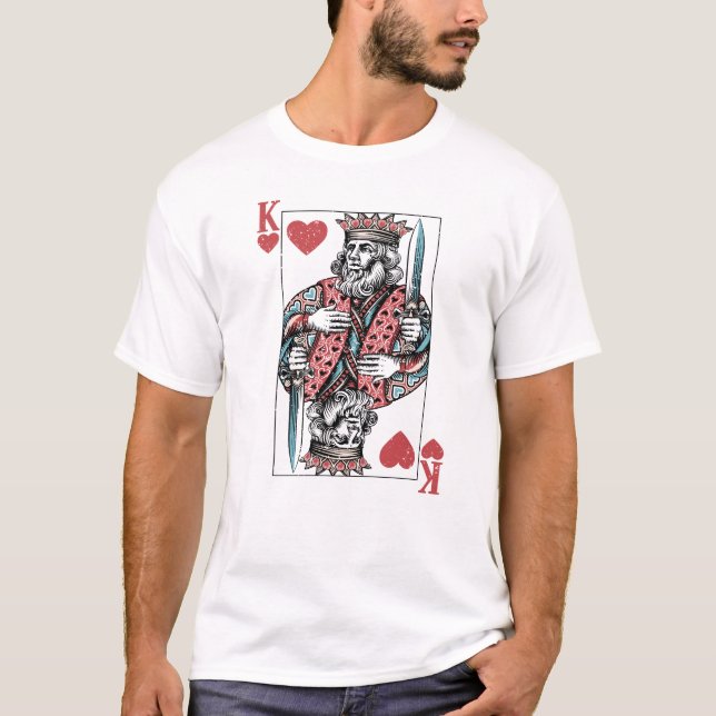 T-shirt Le Roi des Coeurs Cadeau de la Saint-Valentin pour (Devant)
