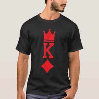 T-shirt Le roi des Diamants Jouer Carte Costume d'Hallowee