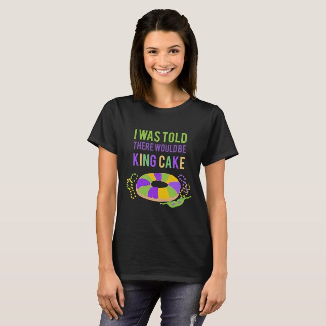 T-shirt Le Roi drôle Cake de mardi gras (Devant entier)