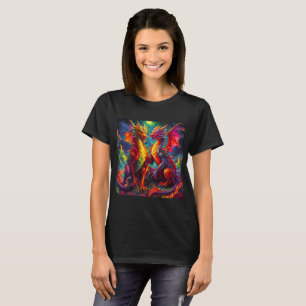 T-shirt Le roi et la reine du dragon mystique