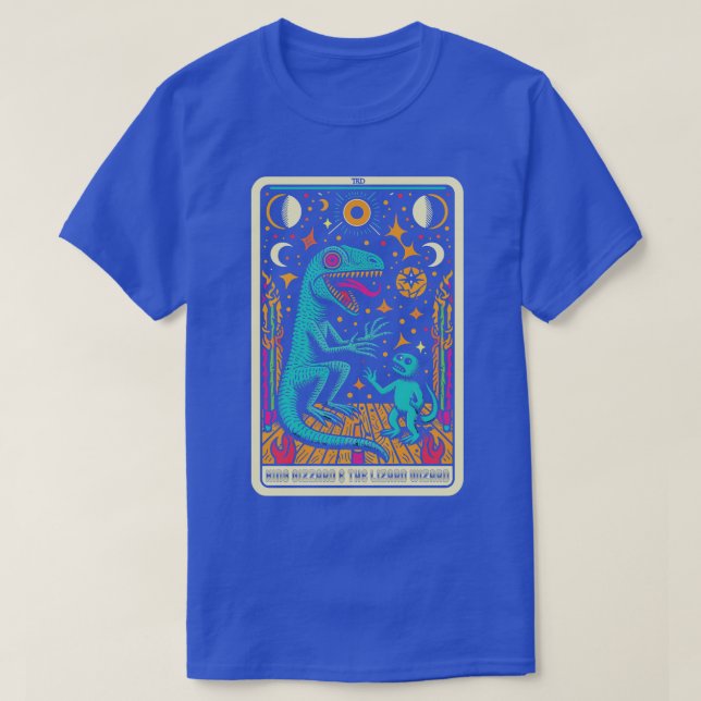 T-shirt Le Roi Gizzard Et Le Lézard Wizard 1 (Design devant)