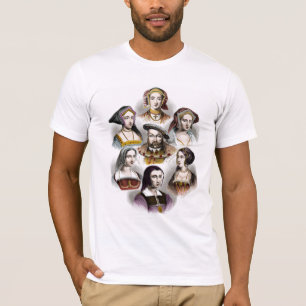 T-shirt Le Roi Henry VIII de l'Angleterre   ses six