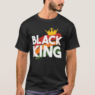 T-shirt Le roi noir Mois de l'histoire des Noirs Afro-Amér